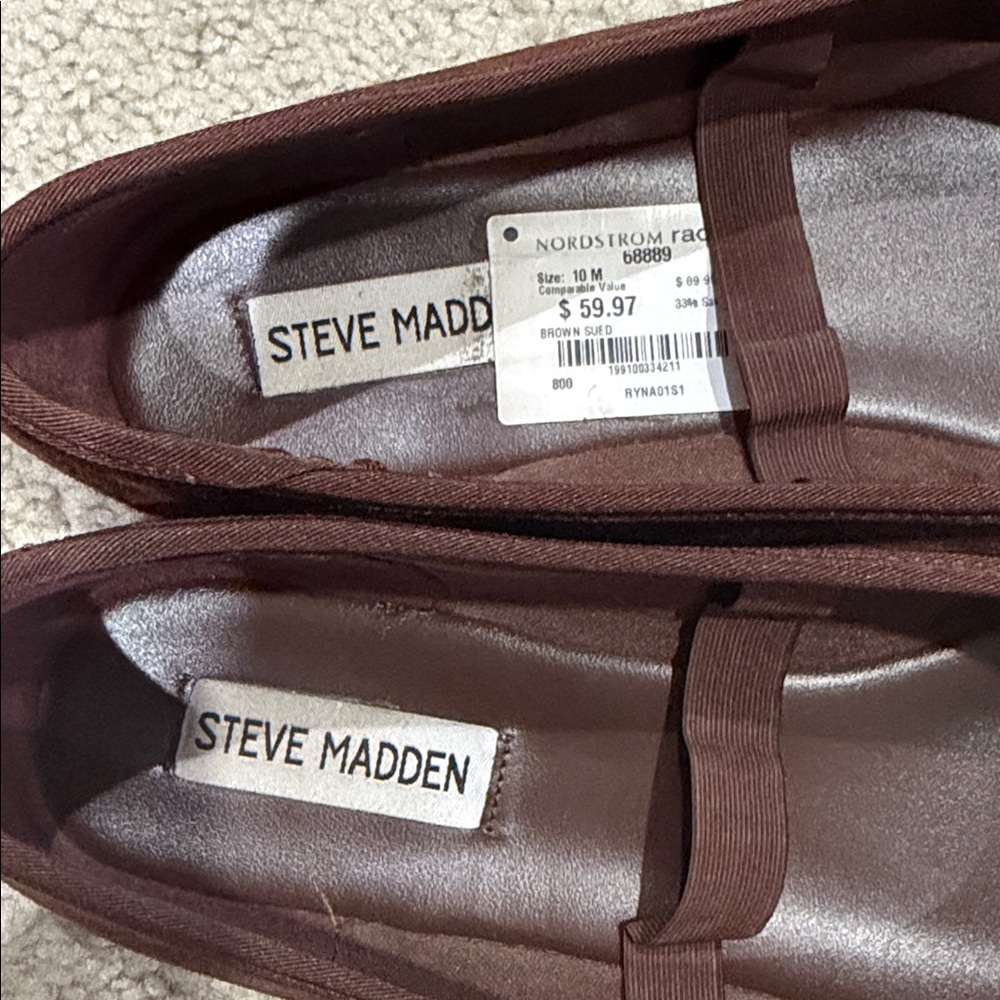 Steve Madden chocolate brown ballet flats - Picture 3 of 5